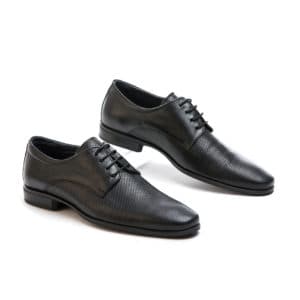 Ανδρικό παπούτσι κουστούμι δερμάτινο μαύρο Notrhway