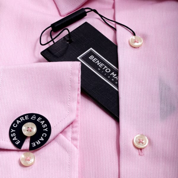 Ανδρικό γαμπριάτικο πουκάμισο Ροζ Beneto Maretti
