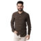 Ανδρικό πουκάμισο λινό κεραμιδί Gianni Lupo