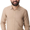 Ανδρικό πουκάμισο μπεζ Gianni Lupo