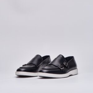 Ανδρικά παπούτσια μαύρα slip-on Boss shoes