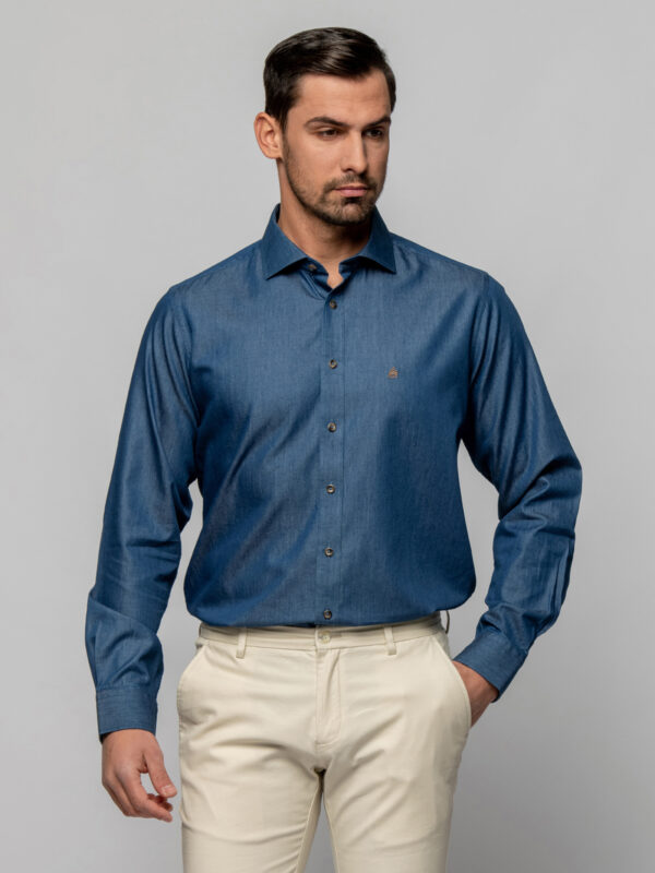 Ανδρικό πουκάμισο τζιν Beneto Maretti