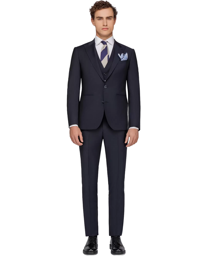 Aνδρικό Κοστούμι Με Γιλέκο Μπλε Tailor Italian Wear