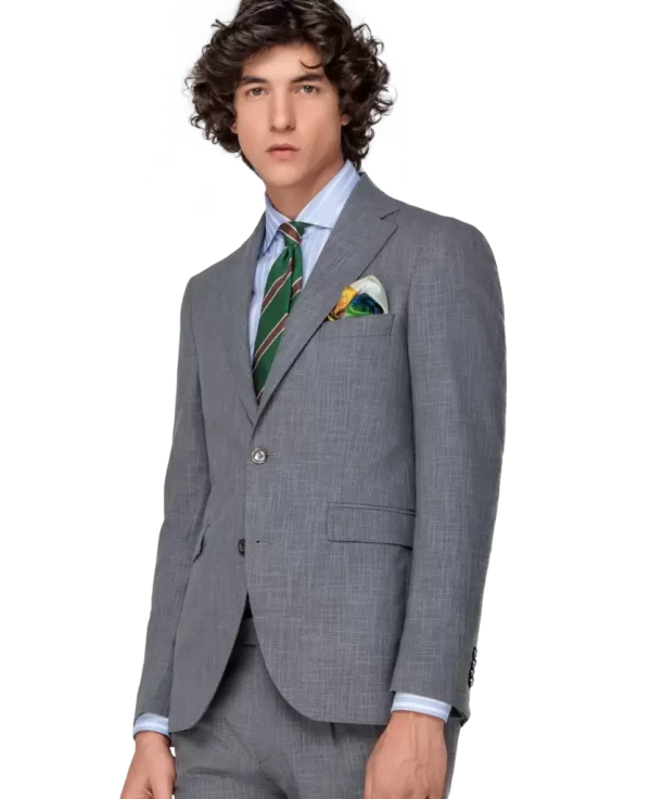 Ανδρικό Κοστούμι Γκρι Ανοιχτό Tailor Italian Wear