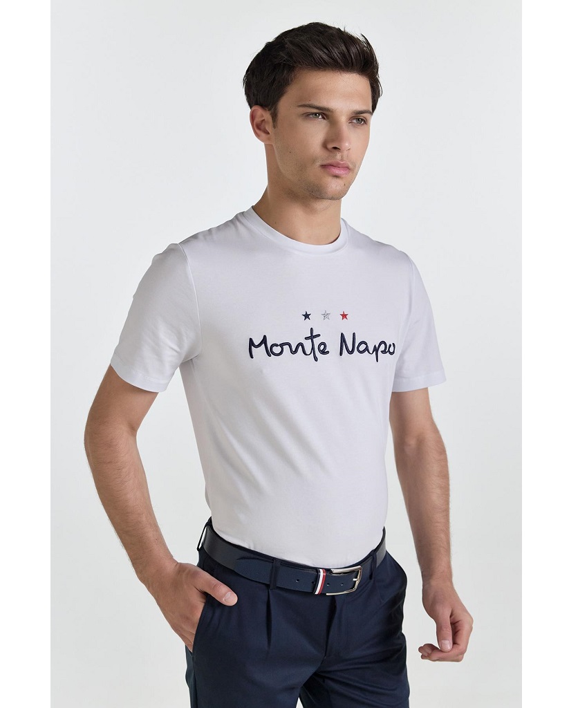 Ανδρικό T-shirt Λευκό Monte Napoleone
