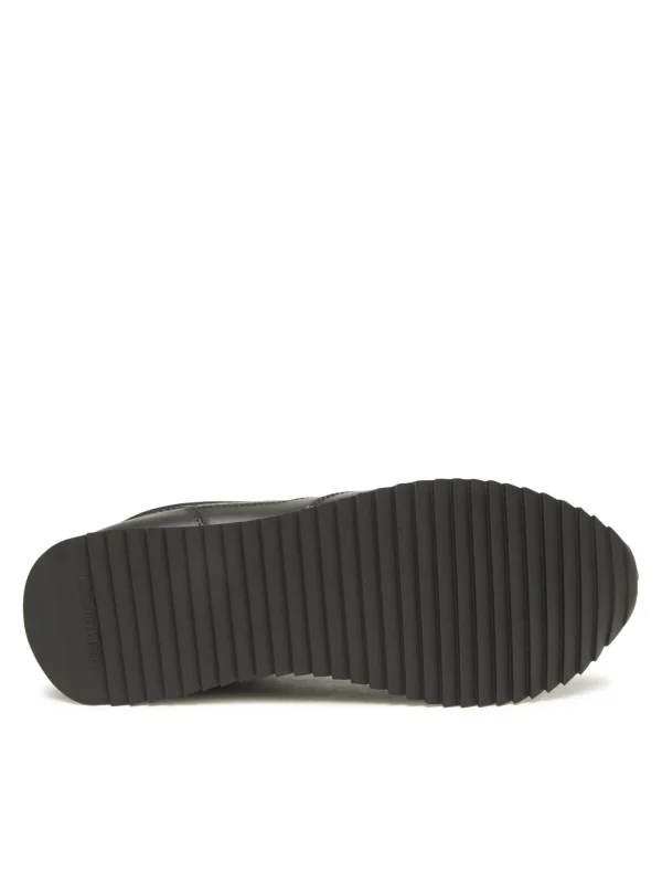 Ανδρικά Δερμάτινα Sneakers Μαύρα Calvin Klein