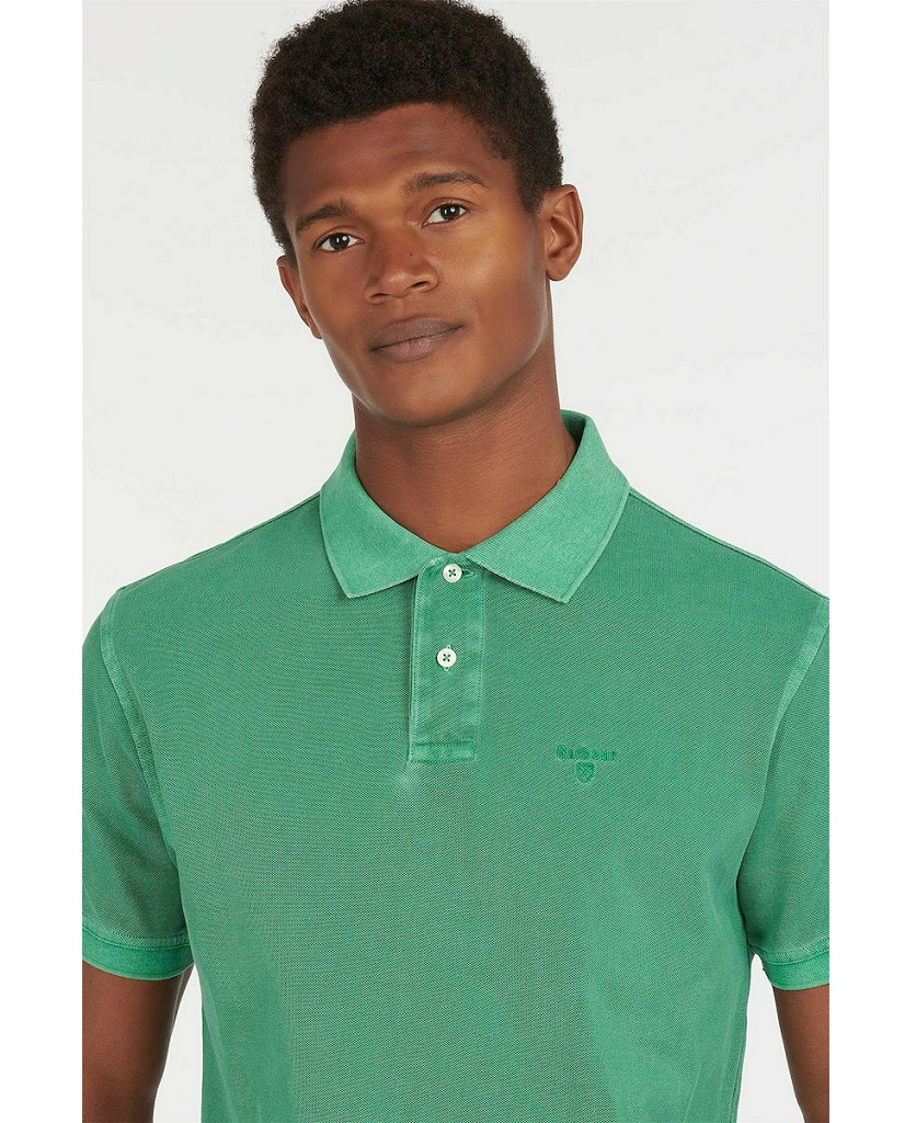 Ανδρική Μπλούζα Polo Πράσινη Barbour