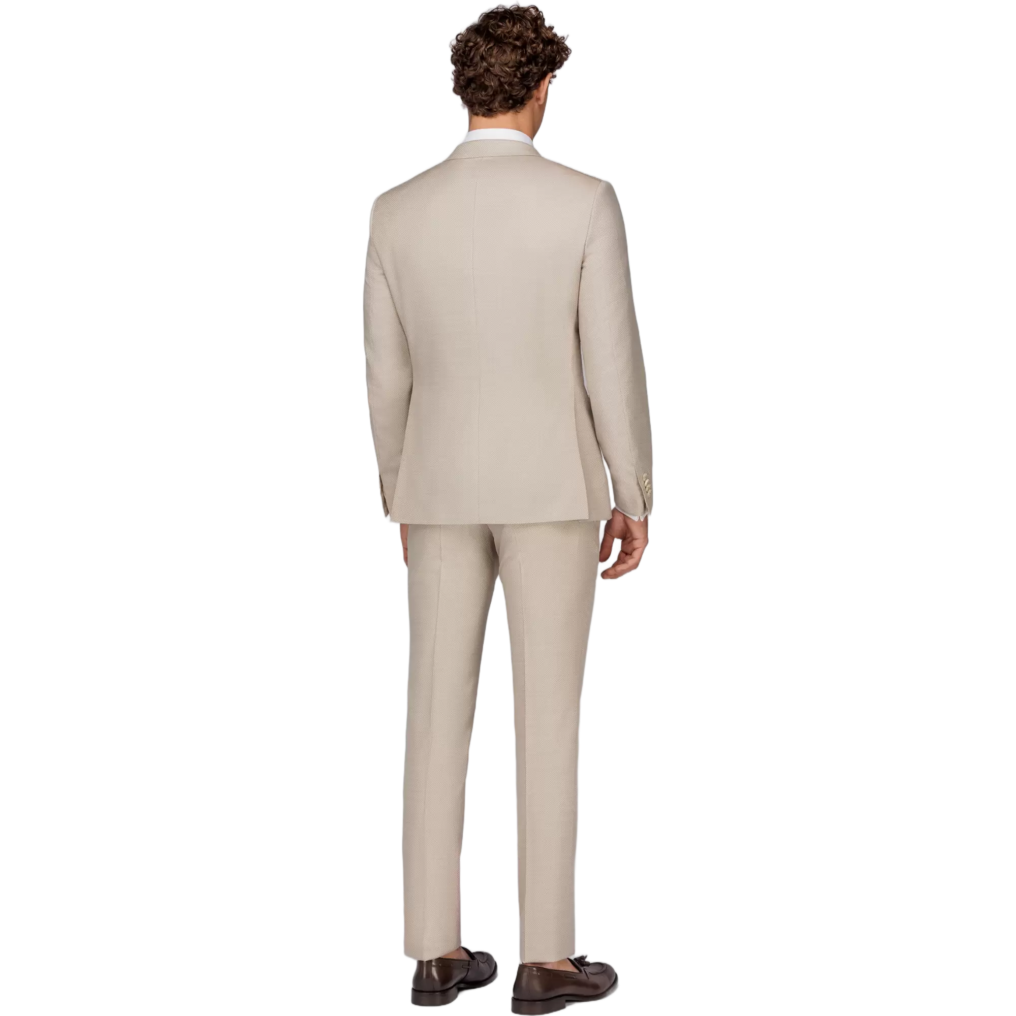 Ανδρικό Κοστούμι Με Γιλέκο Μπεζ Tailor Italian Wear