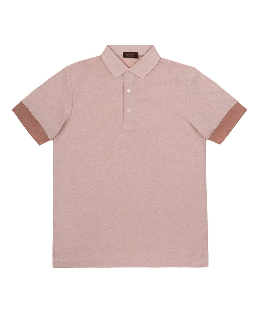 Aνδρική Μπλούζα Polo Ροζ Tailor Italian Wear