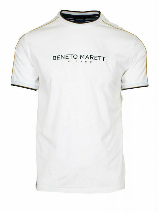 Ανδρικό T-Shirt Λευκό Beneto Maretti