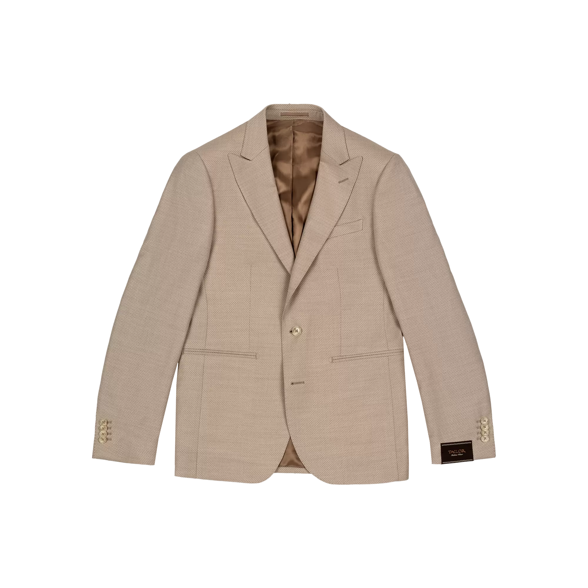 Ανδρικό Κοστούμι Με Γιλέκο Μπεζ Tailor Italian Wear