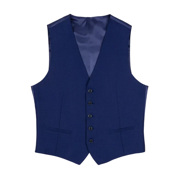 Ανδρικό Κοστούμι Με Γιλέκο Ρουά Μπλε Tailor Italian Wear