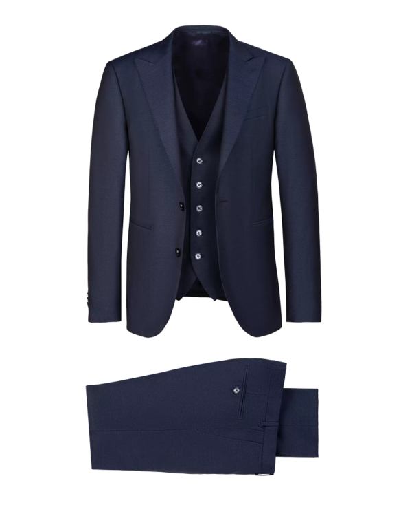 Ανδρικό Κοστούμι Με Γιλέκο Μπλε Tailor Italian Wear