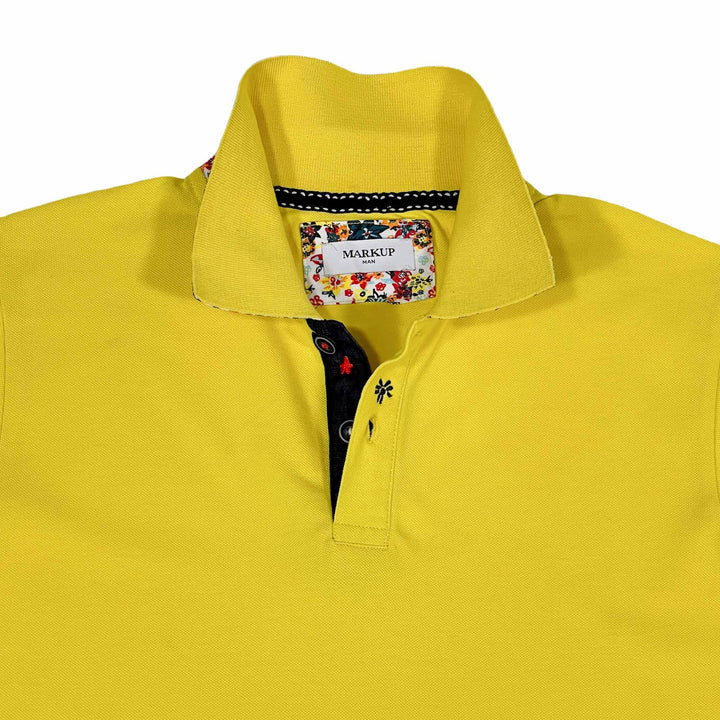Ανδρική Μπλούζα Polo Κίτρινο Markup
