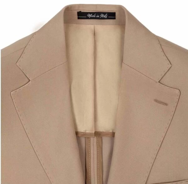Ανδρικό Κοστούμι Μάλλινο Solaro Μπεζ Tailor Italian Wear