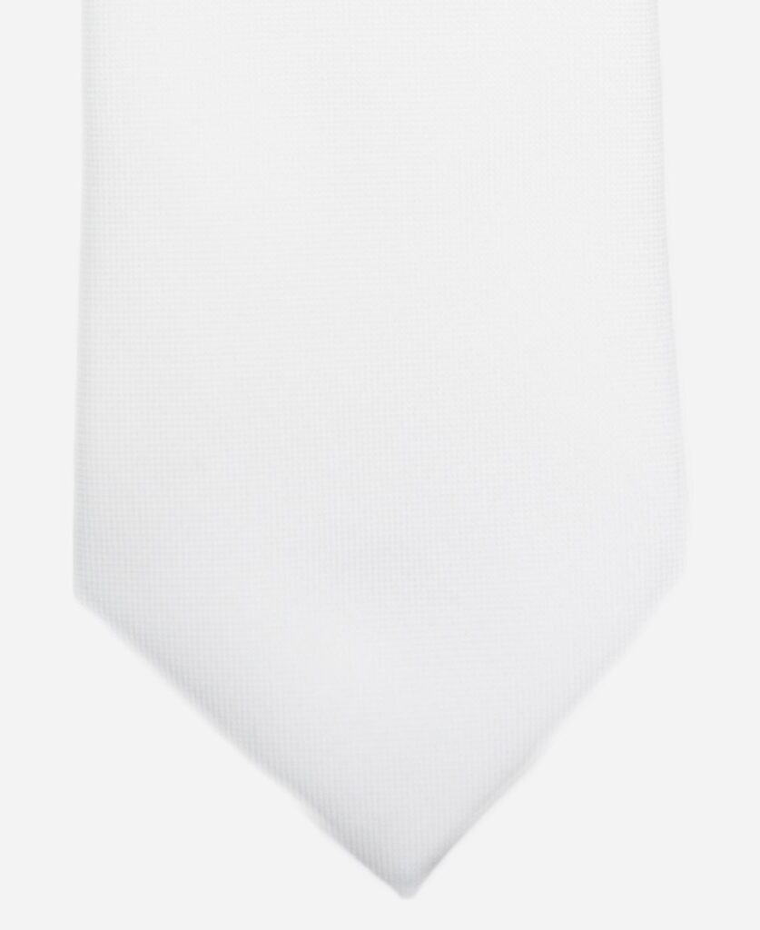 Aνδρική Γραβάτα Λευκή Με Μικροσχέδιο Stefano Mario