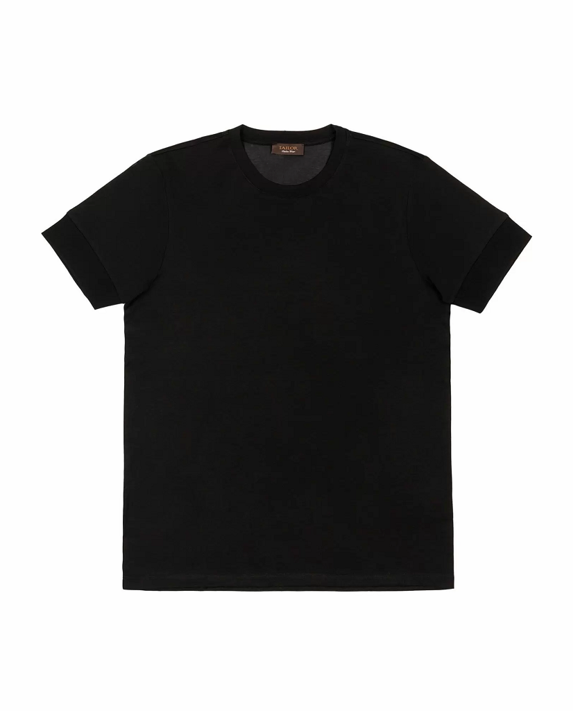 Ανδρικό T-Shirt Μαύρο Tailor Italian Wear