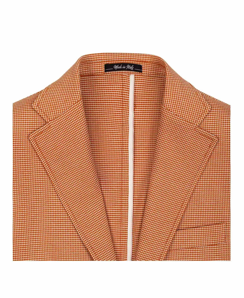 Ανδρικό Σακάκι Πλεκτό Πορτοκαλί Tailor Italian Wear