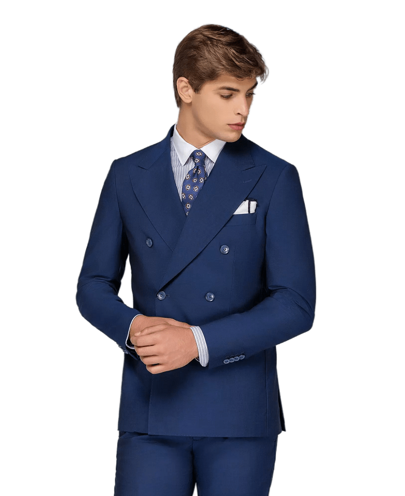 Ανδρικό Σακάκι Σταυρωτό Μπλε Tailor Italian Wear