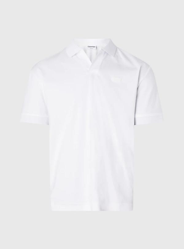 Ανδρική Μπλούζα Polo Λευκή Calvin Klein