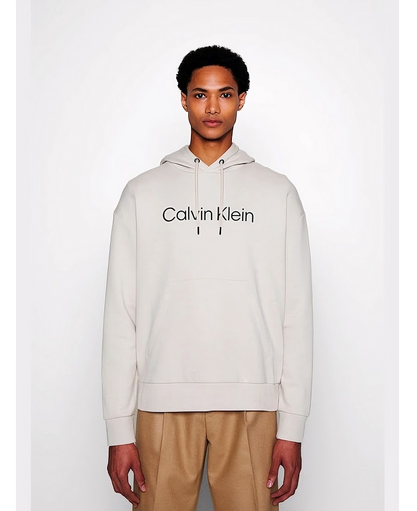 Ανδρική Μπλούζα Φούτερ Μπεζ Calvin Klein