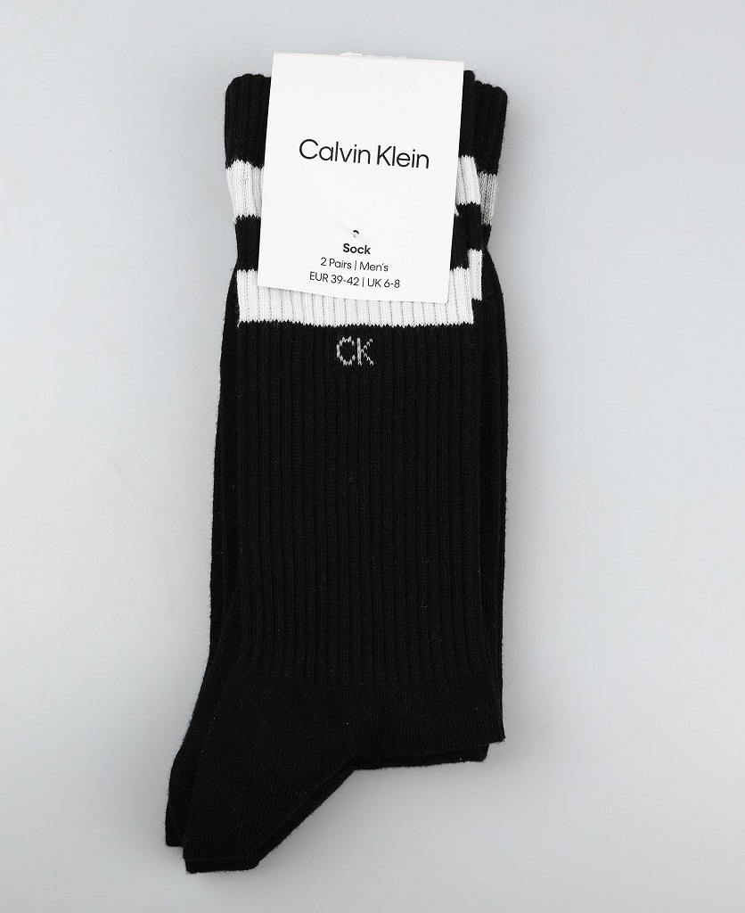 Ανδρικές Κάλτσες Σετ 2 Ζευγαριών Μαύρες Calvin Klein