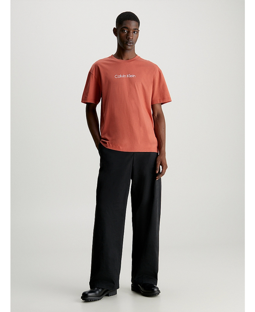 Ανδρικό T-Shirt Κοραλί Calvin Klein